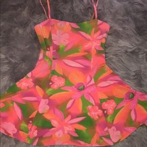 Flared out floral dress